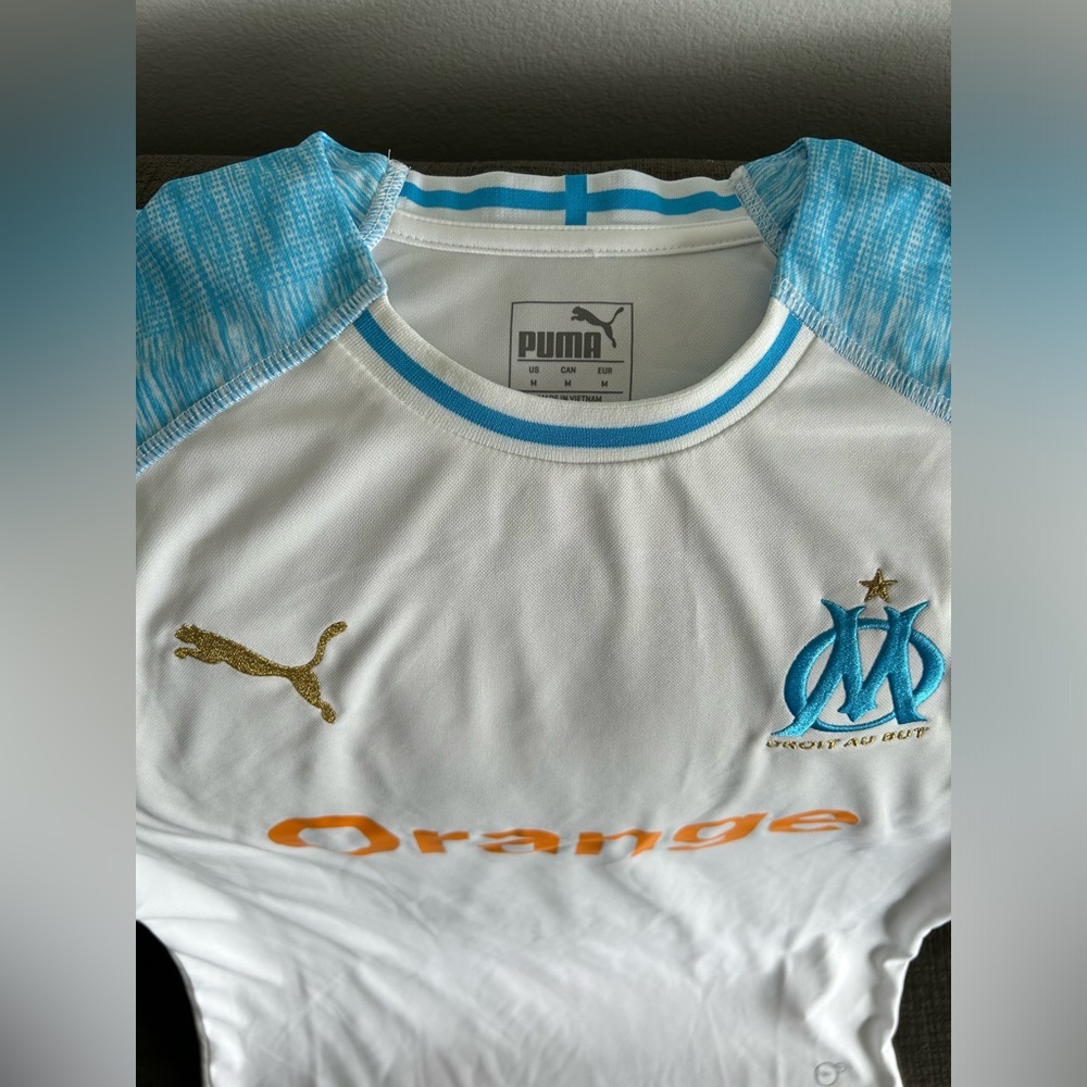 Puma Authentic Olympique Marseille 2019 France Soccer 753542 Jersey Men’s Sz: M - Picture 4 of 7